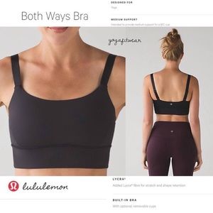 Lululemon sports bra size 4